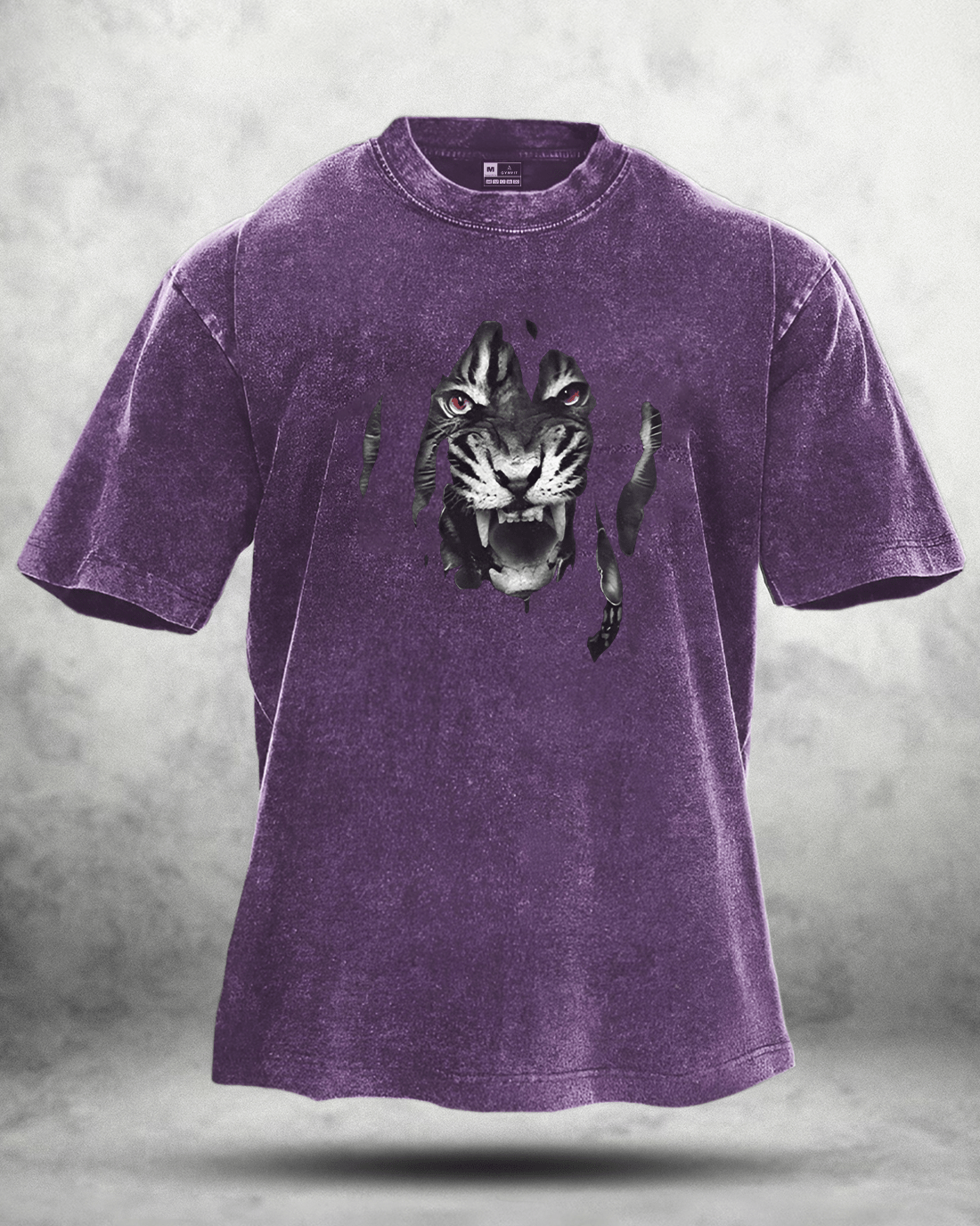 TIGER WASHED T-shirt - Gymfit