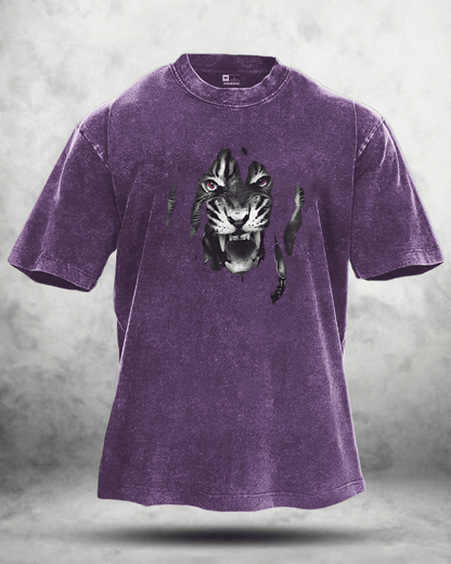 TIGER WASHED T-shirt - Gymfit