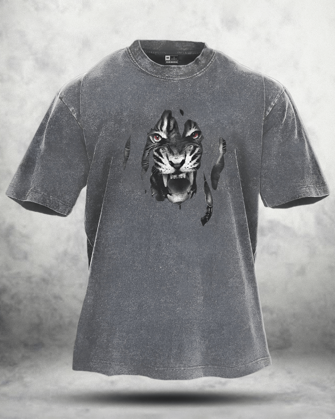 T-shirt délavé TIGER - Gymfit