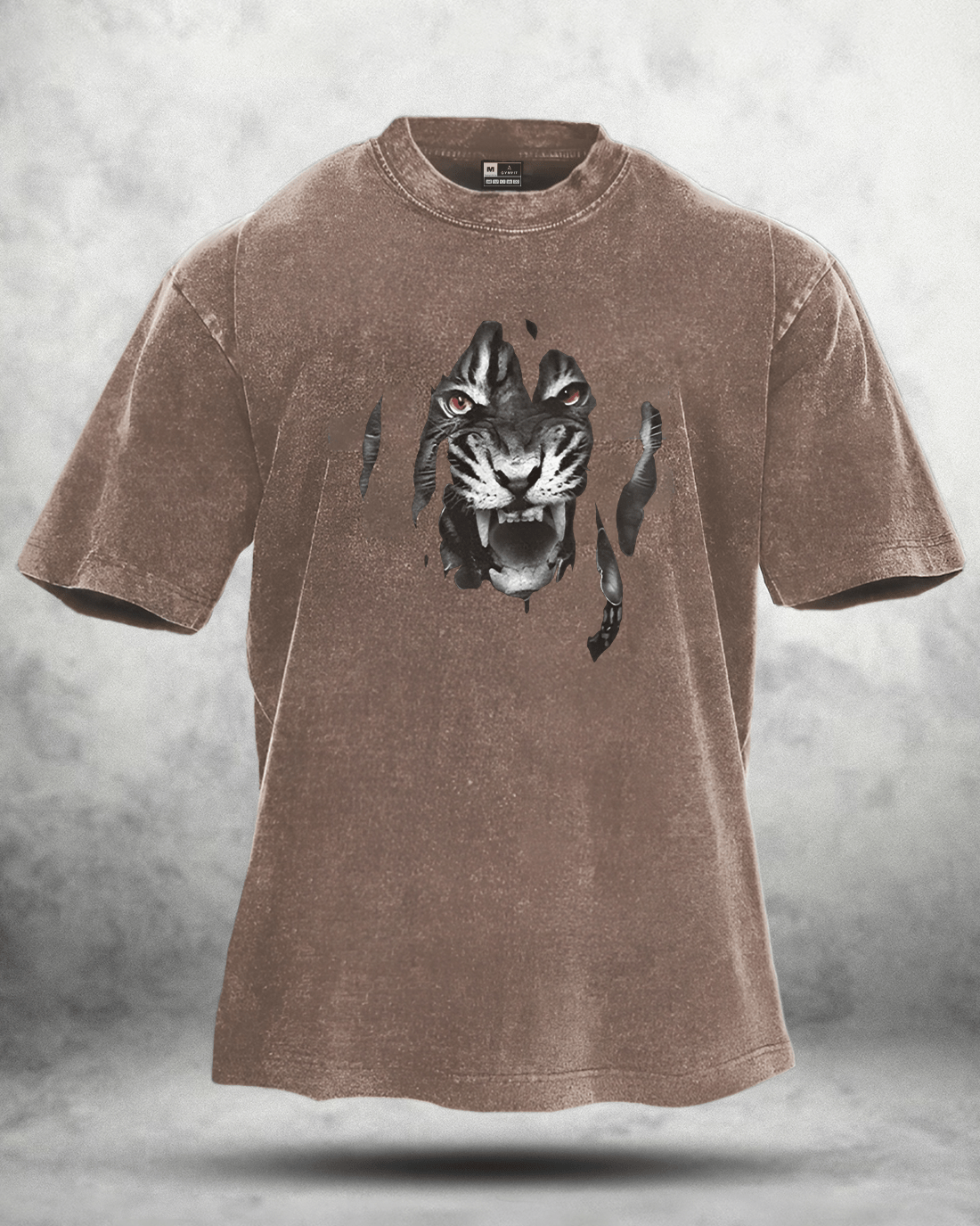 T-shirt délavé TIGER - Gymfit