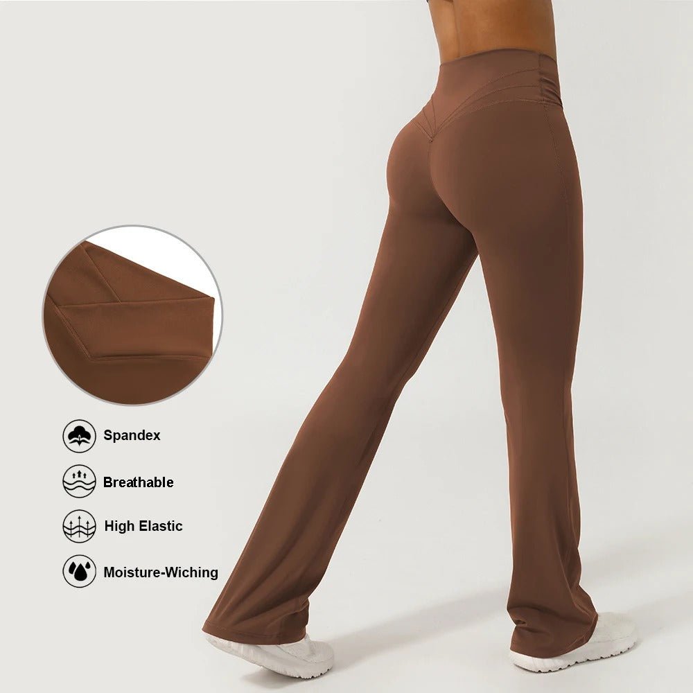 V - Legging évasé à croisé sur le devant - Gymfit