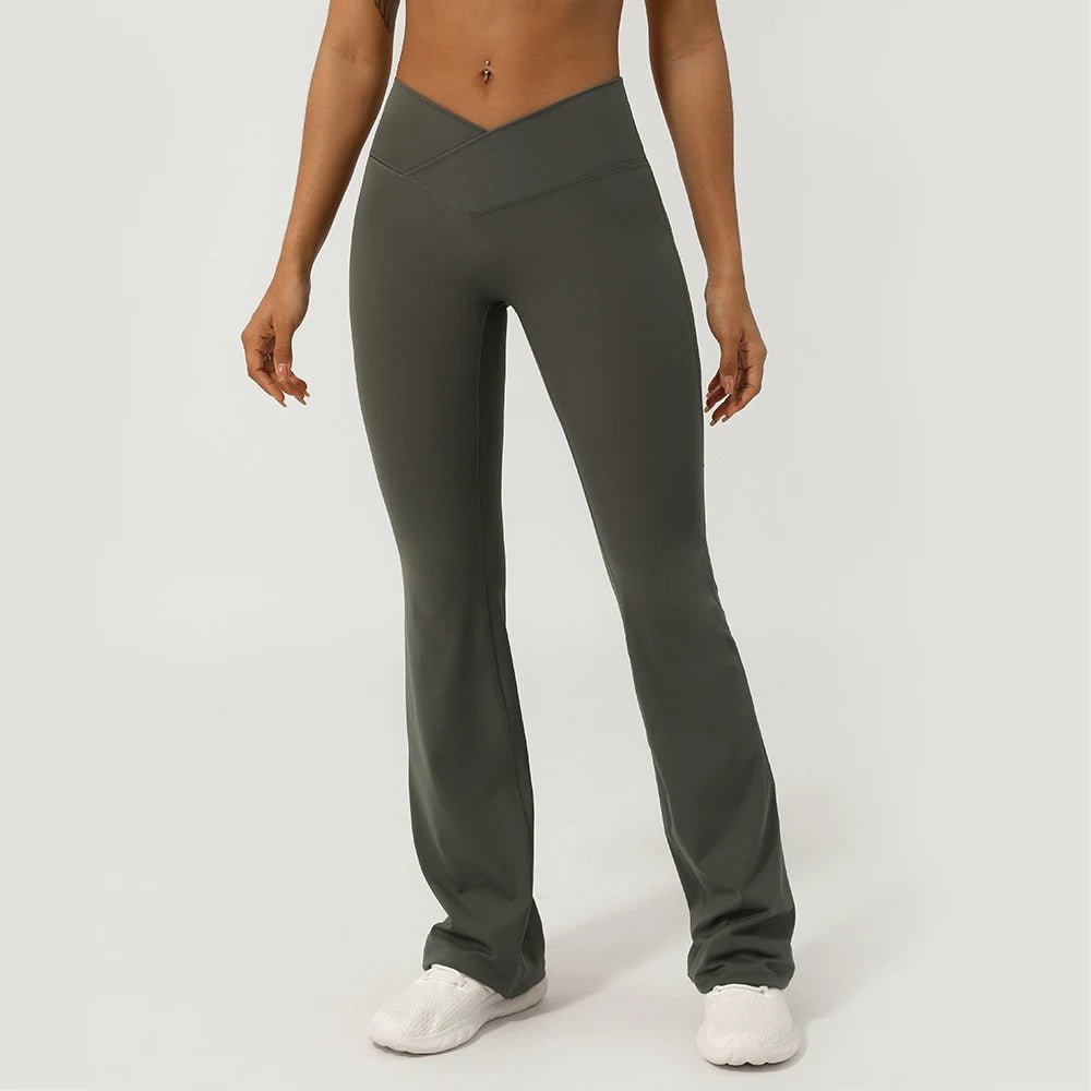 Legging évasé croisé sur le devant en V - Gymfit