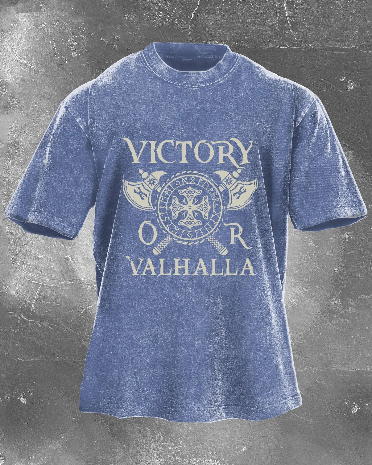 VICTOIRE OU VALHALLA T-SHIRT DÉLAVÉ - Gymfit