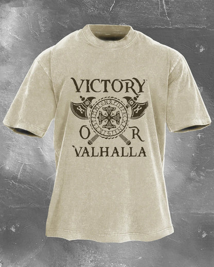 VICTOIRE OU VALHALLA T-SHIRT DÉLAVÉ - Gymfit