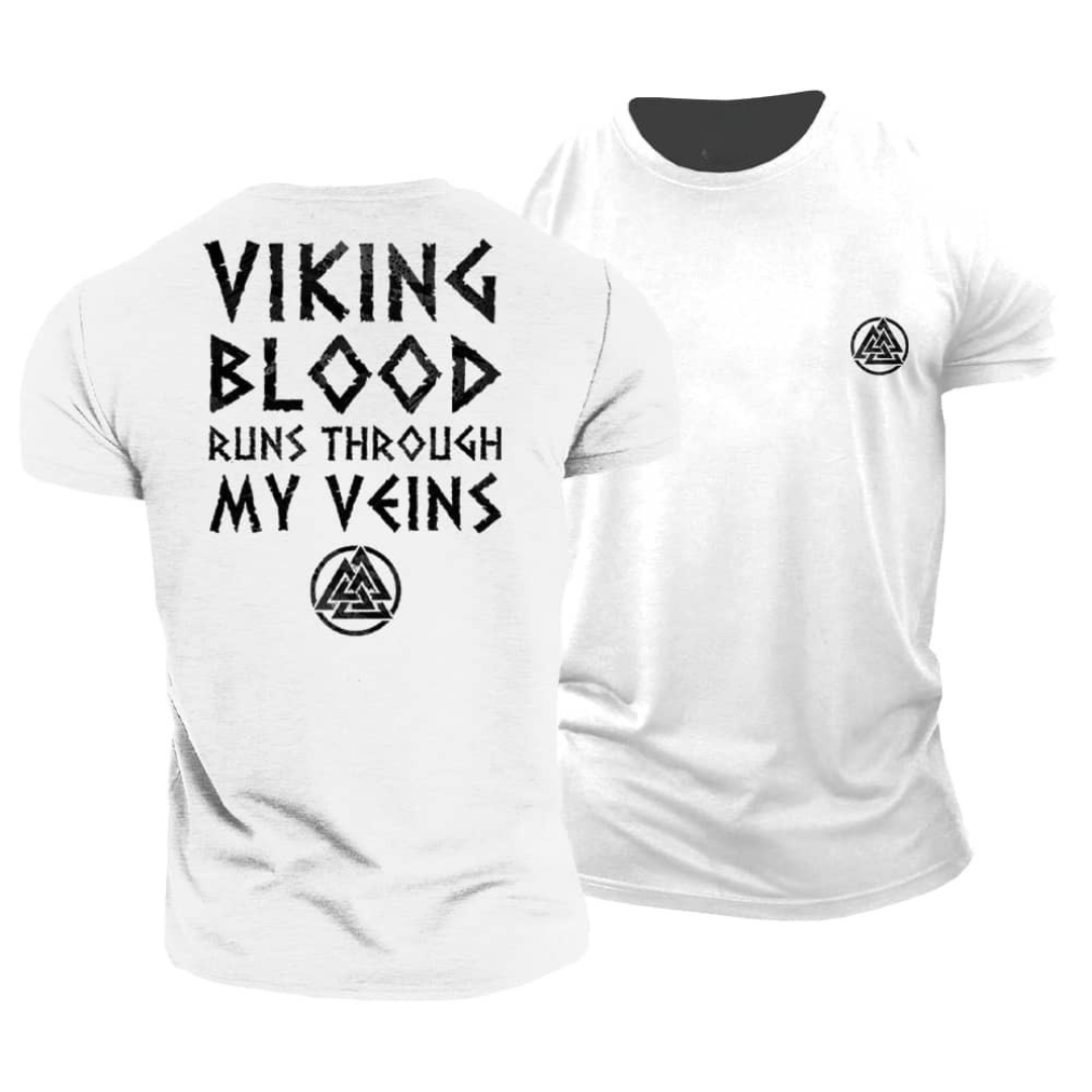 T-shirt Viking, le sang coule dans mes veines - Gymfit