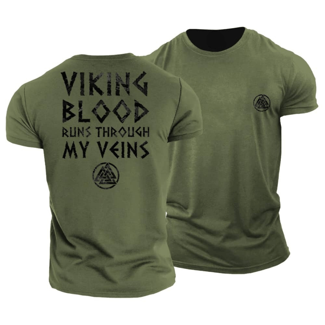 T-shirt Gymfit - Le sang viking coule dans mes veines