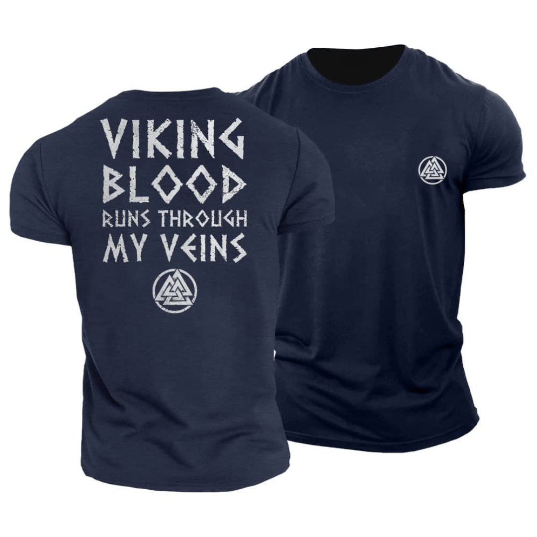 T-shirt "Le sang viking coule dans mes veines" - Gymfit