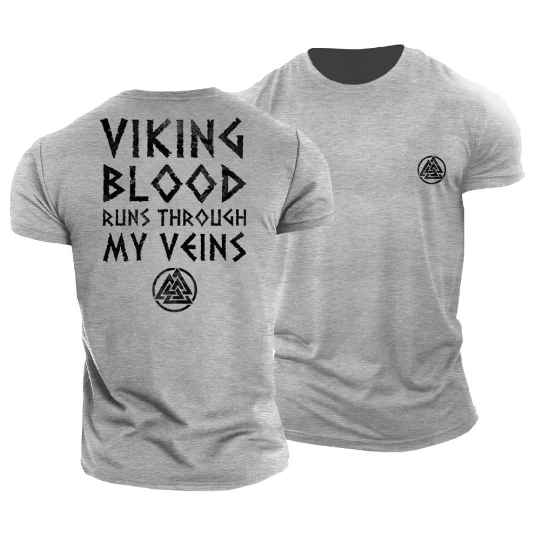T-shirt "Le sang viking coule dans mes veines" - Gymfit