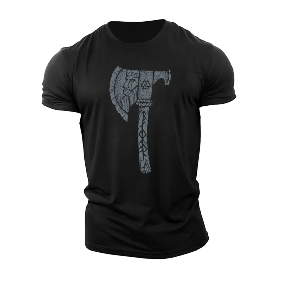 T-shirt Viking Odin à la hache - Gymfit