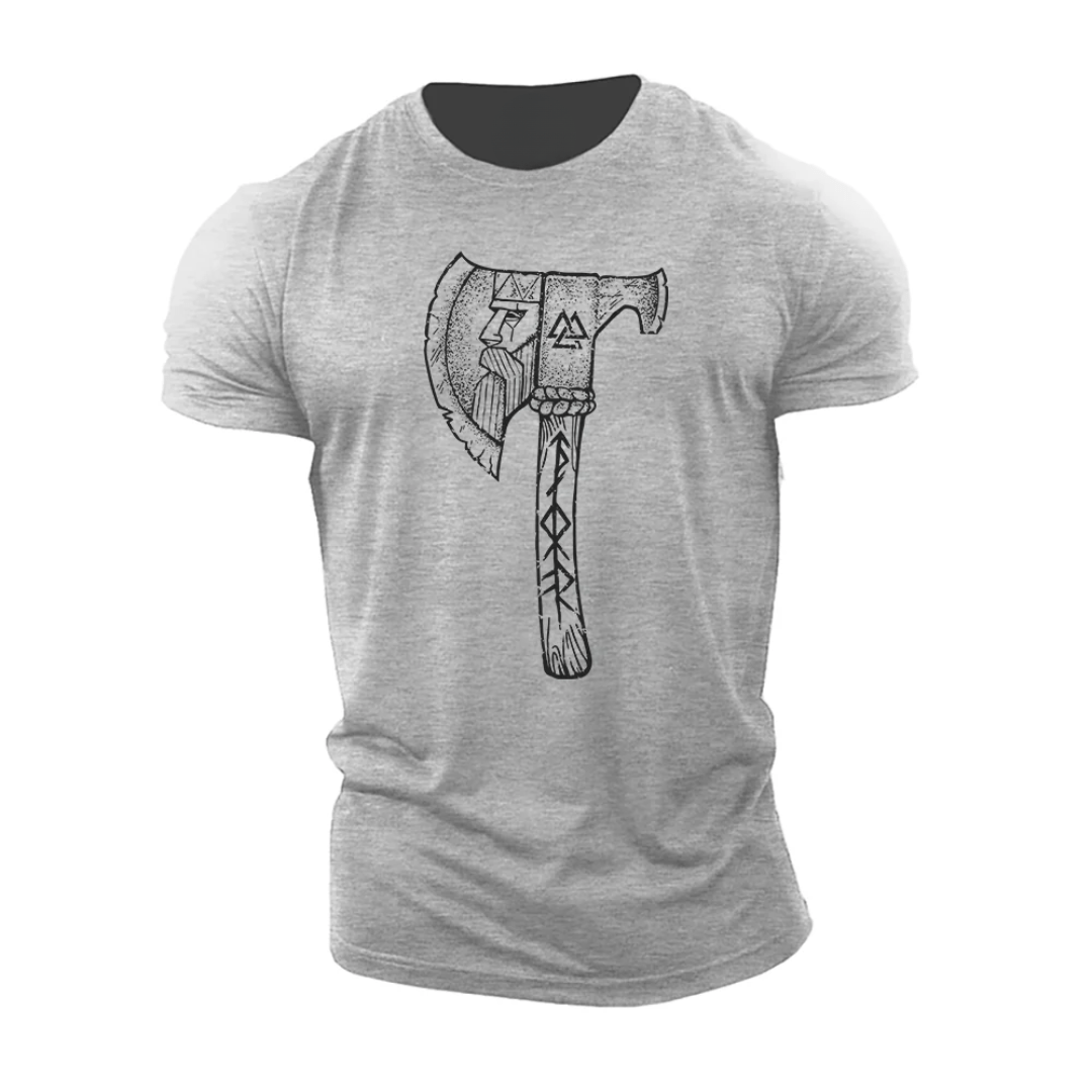 T-shirt Viking avec hache d'Odin - Gymfit