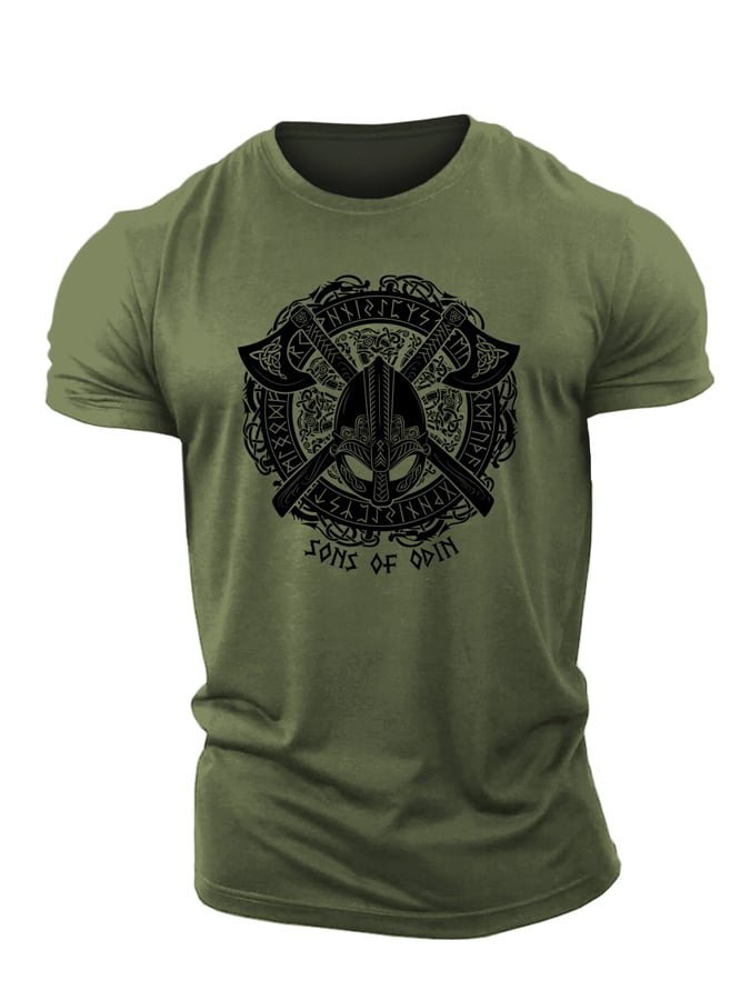 T-shirt Viking Odin aux haches - Gymfit