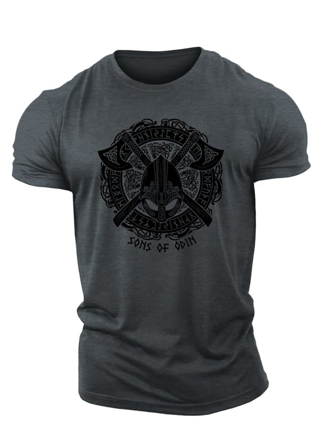 T-shirt Viking Odin Axes - Gymfit