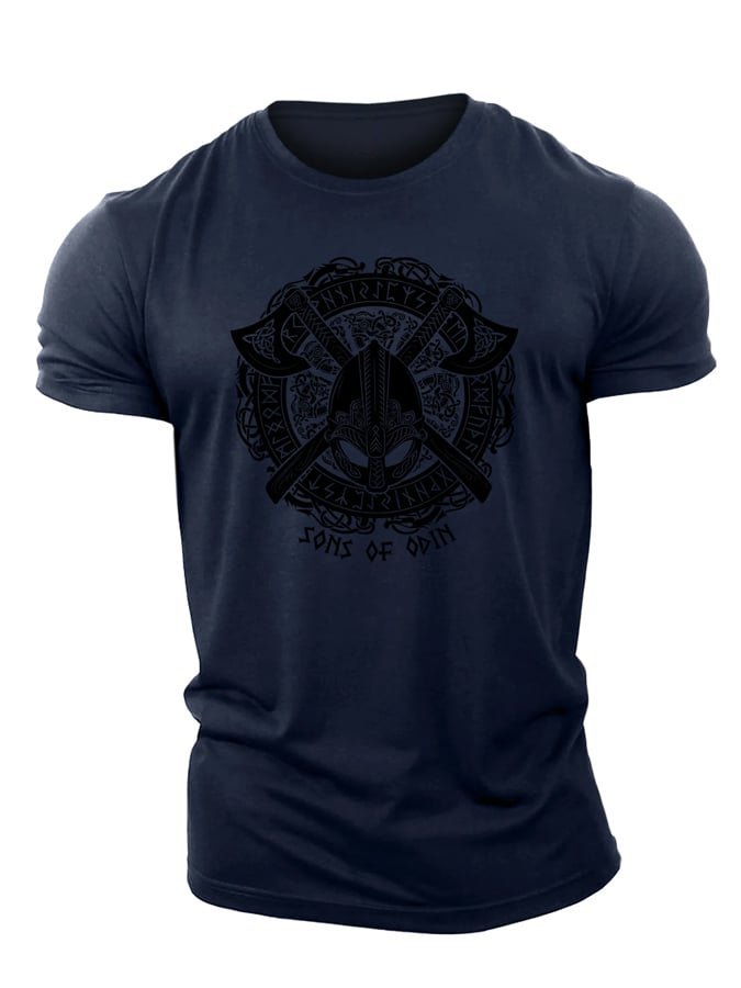 T-shirt Viking Odin à haches - Gymfit