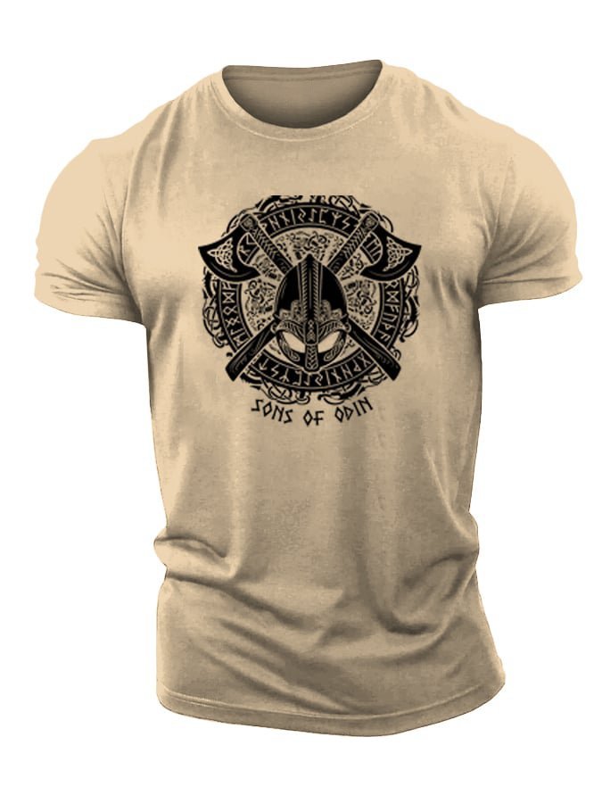T-shirt Viking Odin à haches - Gymfit