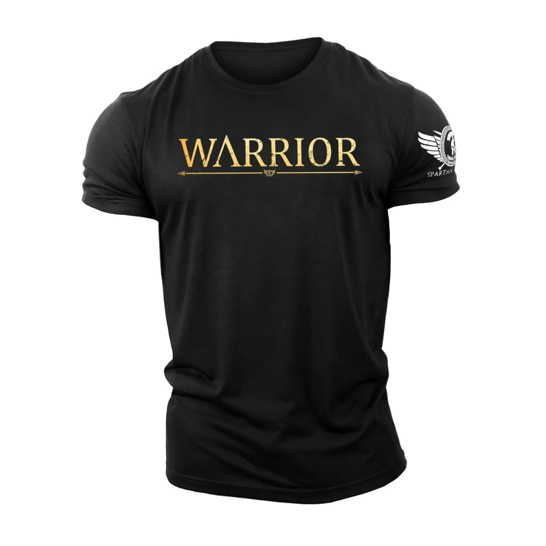 T-shirt Spartan Warrior doré - Gymfit