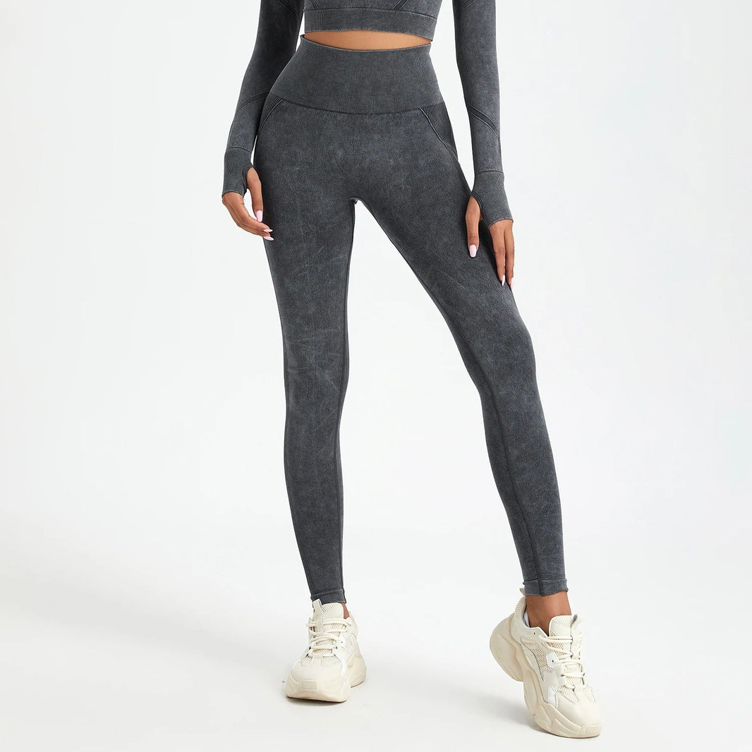 Leggings push-up sans coutures effet délavé - Gymfit