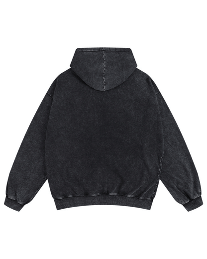 Sweat à capuche zippé délavé - Gymfit
