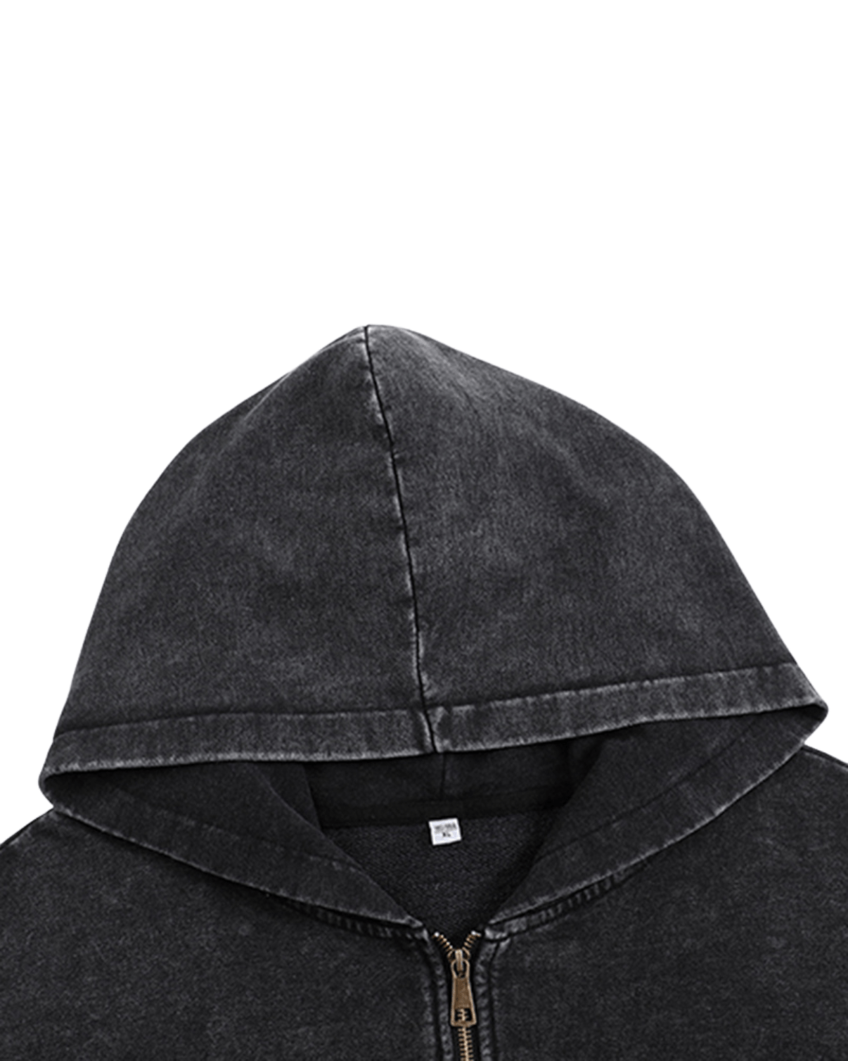 Sweat à capuche zippé délavé - Gymfit