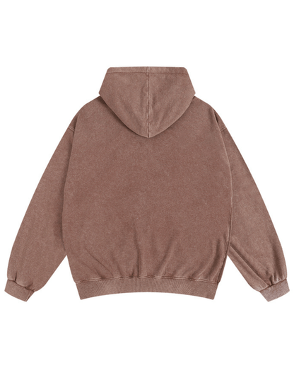 Sweat à capuche zippé délavé - Gymfit