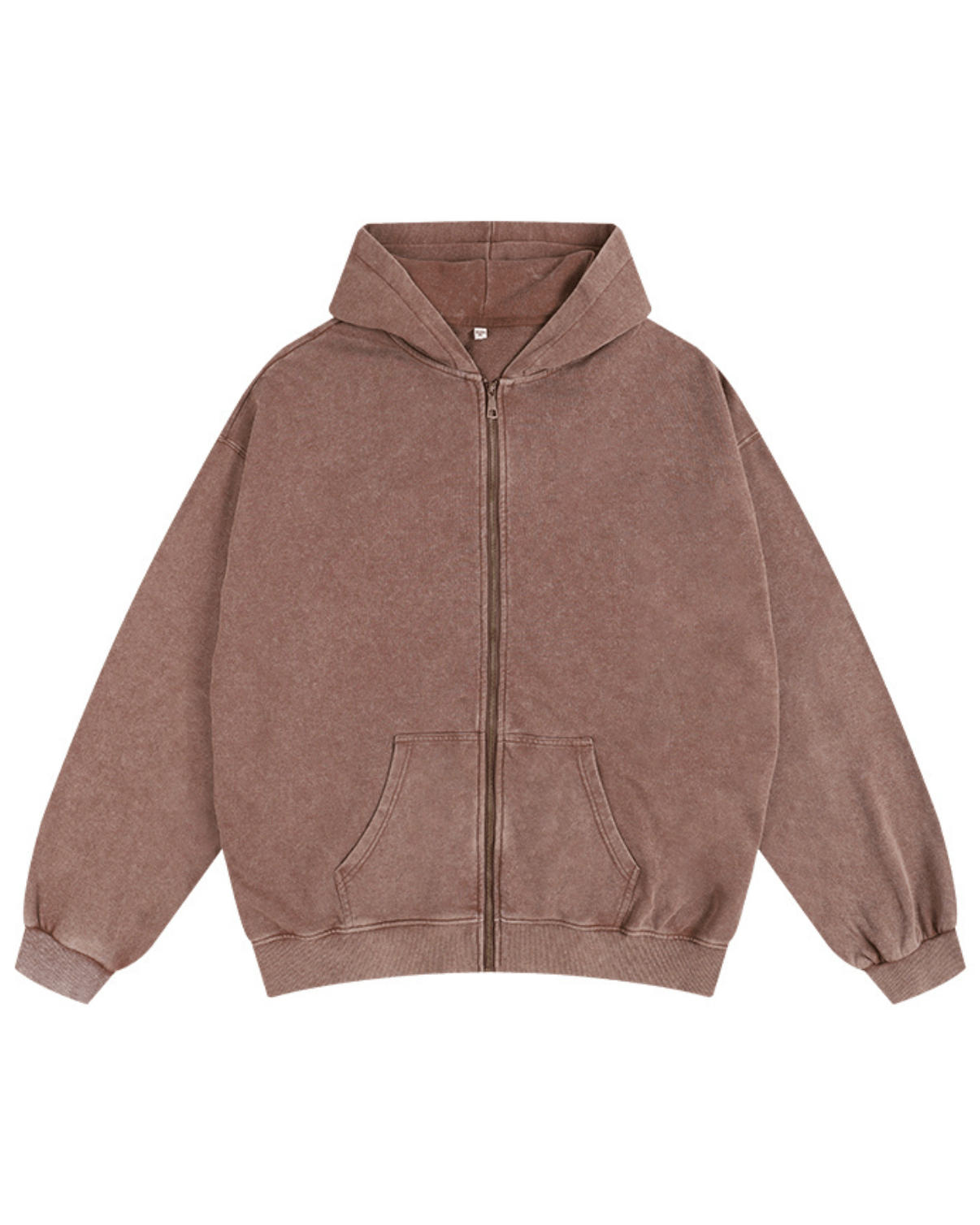 Sweat à capuche zippé délavé - Gymfit