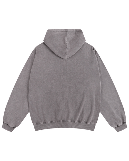 Sweat à capuche zippé délavé - Gymfit