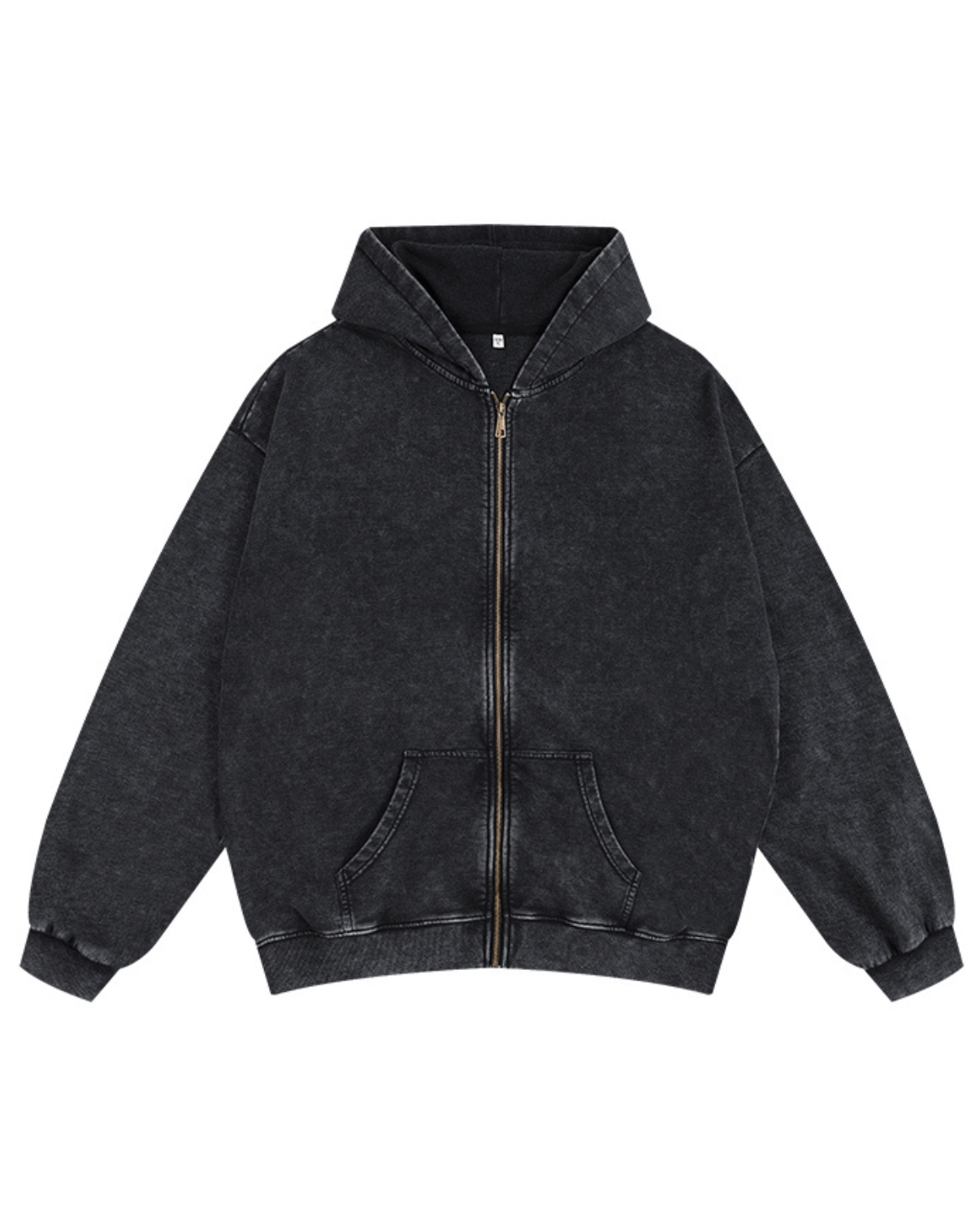 Sweat à capuche zippé délavé - Gymfit