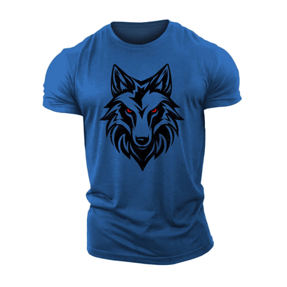 T-shirt loup aux yeux rouges - Gymfit