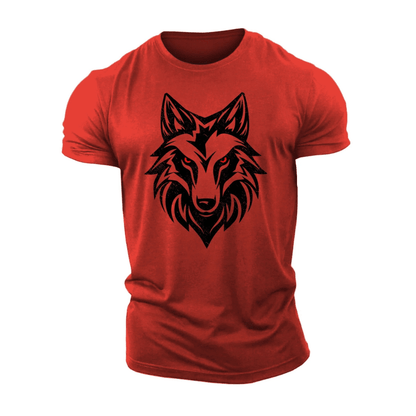 T-shirt loup aux yeux rouges - Gymfit