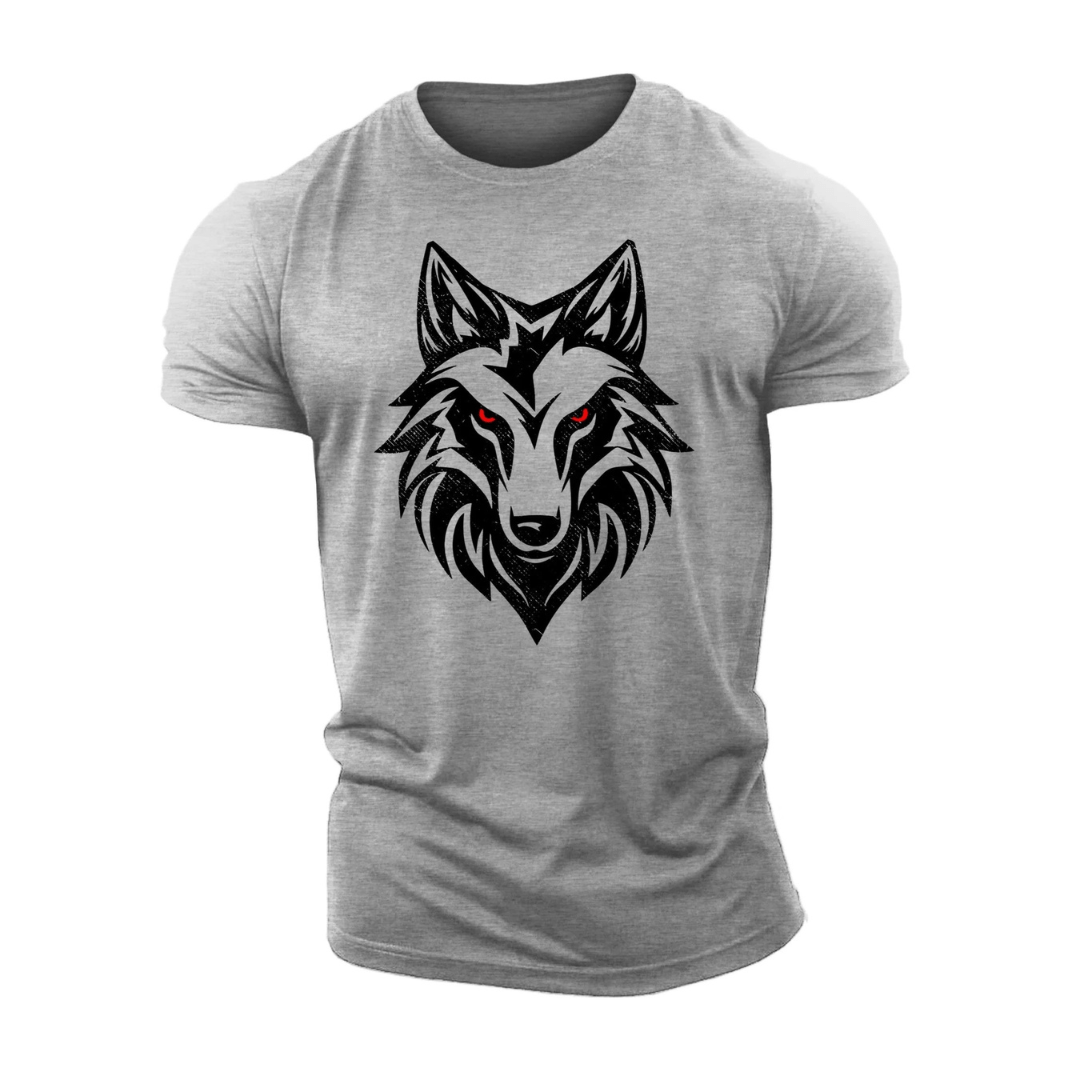 T-shirt loup aux yeux rouges - Gymfit
