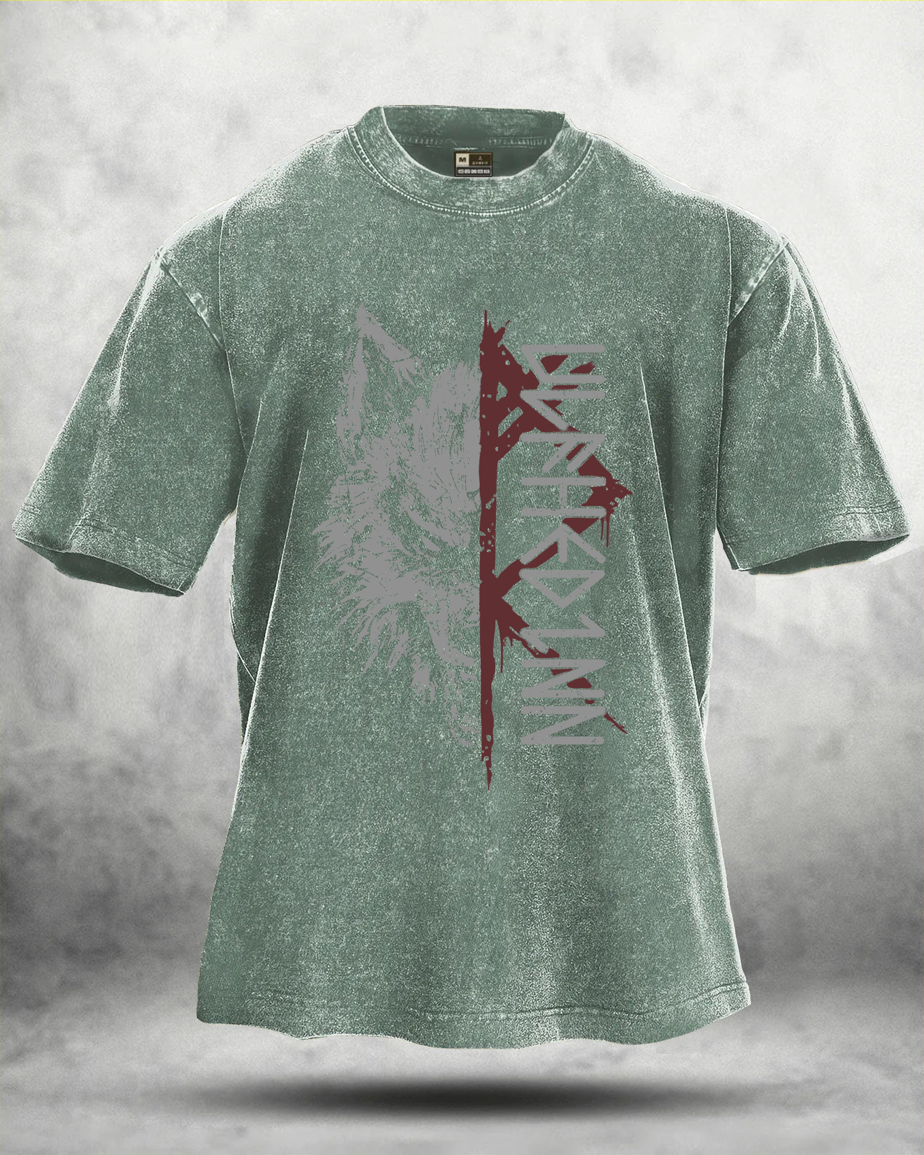 WOLF RITUAL WASHED T - SHIRT - Gymfit