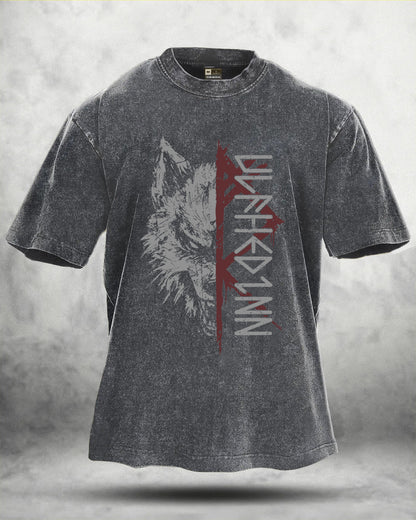 WOLF RITUAL WASHED T - SHIRT - Gymfit