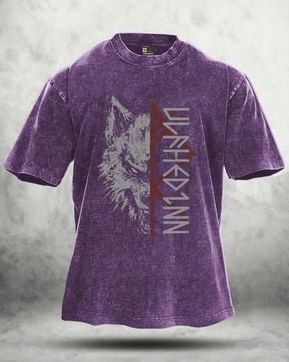 WOLF RITUAL WASHED T - SHIRT - Gymfit