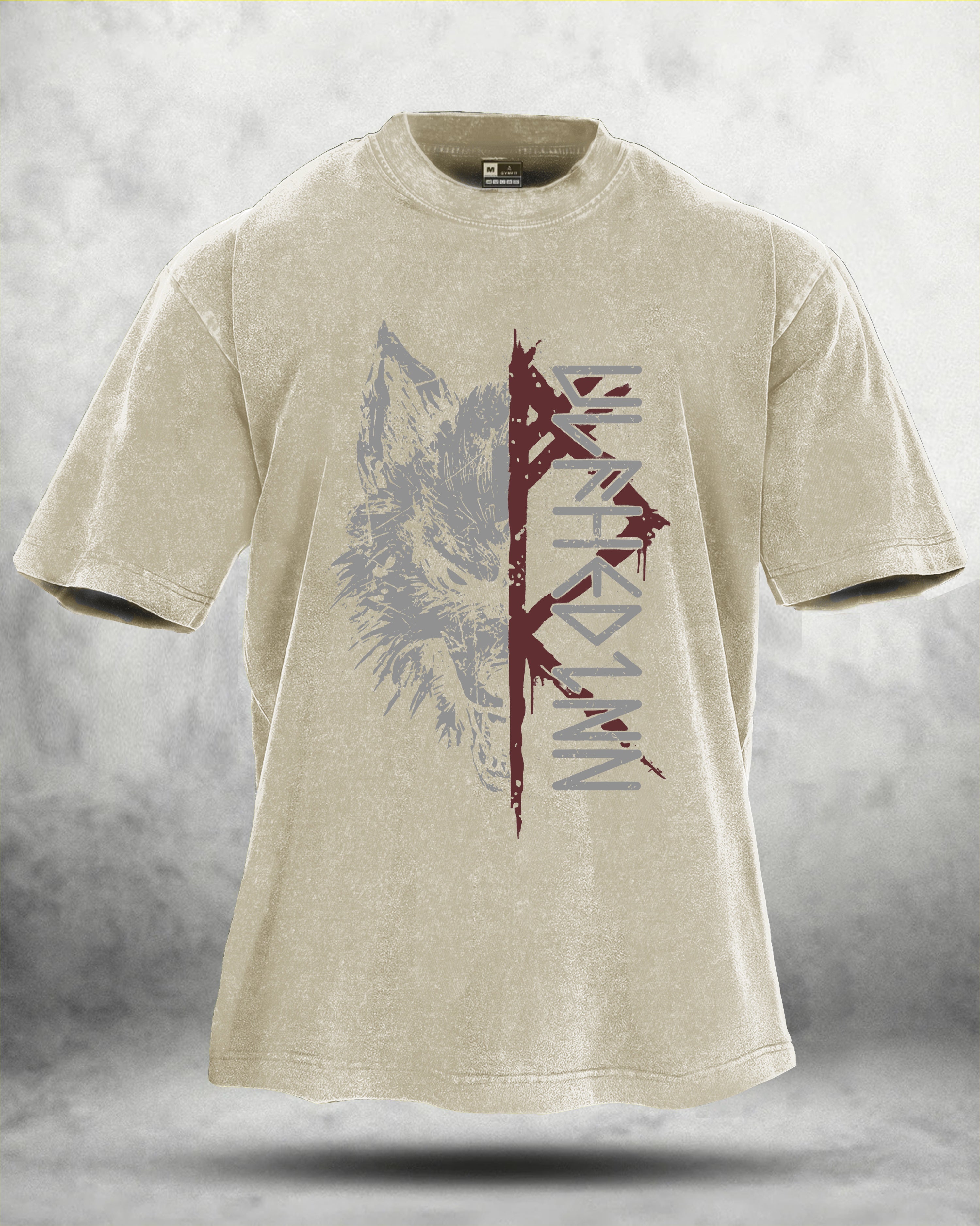 WOLF RITUAL WASHED T - SHIRT - Gymfit
