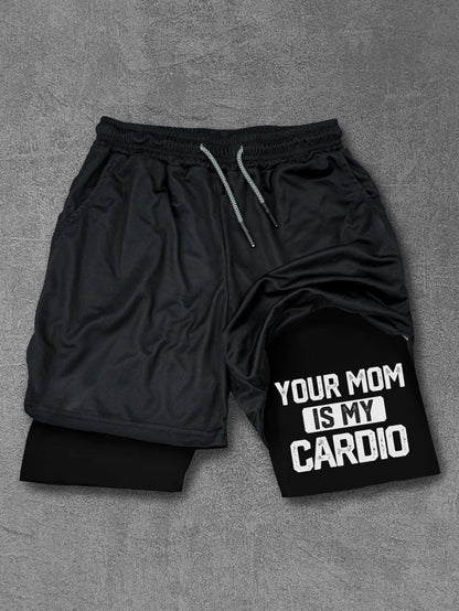 Ta mère est mon cardio Shorts de training Performance - Gymfit