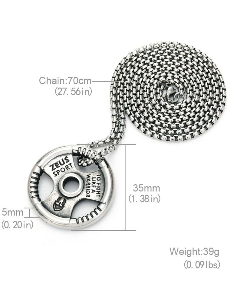 Zeus Sport collier en acier titane - Gymfit