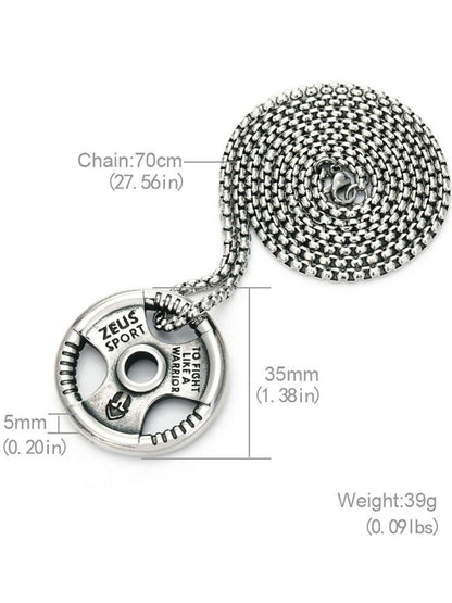 Zeus Sport collier en acier titane - Gymfit