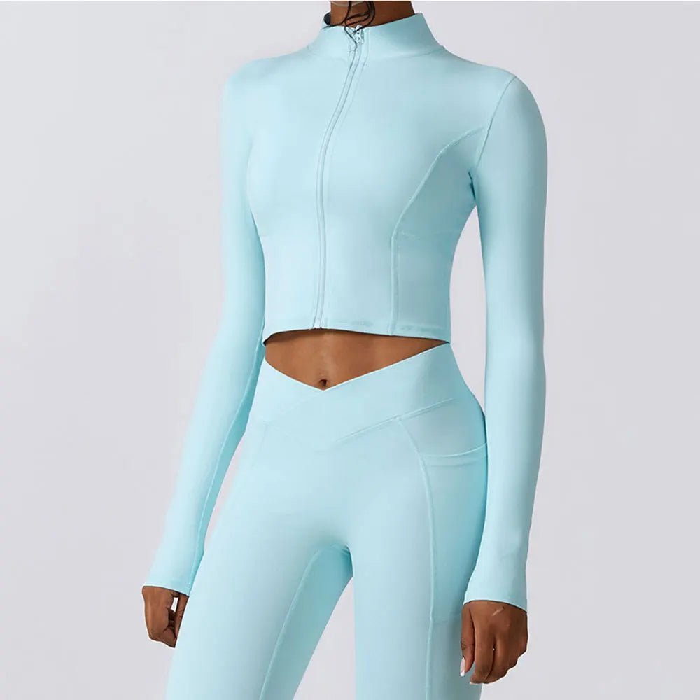 Haut à manches longues zippé - Gymfit